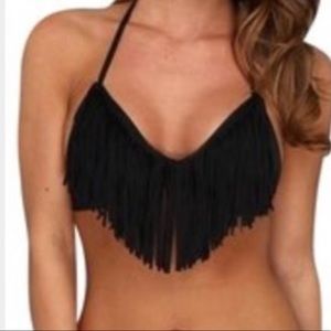 Lspace Fringe Bikini Top